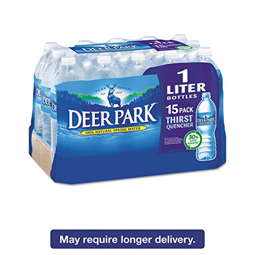 Deer Park - Natural Spring Water, 1 Liter Bottle, 15 Bottles/Carton 828474 (DMi CT - Thumbnail 4