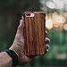 NeWisdom iPhone 8 Plus case Wooden, iPhone 7 Plus Case Wood, Shockproof Unique Hybrid Rubberized Cover [ Wood Over Rubber] Soft Real Wood Case for Apple iPhone 8Plus iPhone 7Plus – Sandalwood