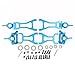 Aluminum Front Rear Steering Hub Base C Carrier & Lower Suspension Arm A959-05 Upgrade Kit for Wltoys A959 RC Car Buggy Parts