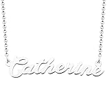 LoEnMe Jewelry Catherine Name Necklace of Silver