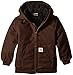 Carhartt Big Boys' Active Duck Jacket, Mustang Brown, Small-7/8