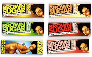 Brown Sugar Mixed Flavor 1 1/4 Rolling Paper 6 X 20 Papers : Amazon.ca