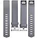 Wepro Bands Replacement Compatible with Fitbit Charge 2 for Women Men Small, 3 Pack Sports Watch Band Strap Wristband Compatible with Fitbit Charge2 HR Fitness Tracker, Black, Plum, Gray
