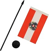 AZ FLAG Austria Table Flag 4x6 in 10x15 cm Eagle Coat of Arms view 4