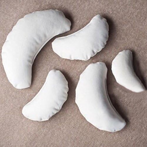 Aissimio 5 PCS Newborn Photography Prop Posing Beans Bag Professional Posing Aid Baby Photo Pillow Photography Shoot Set for Baby White