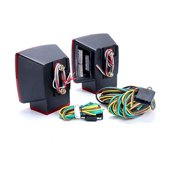 Amarine-made-Boat-Marine-Pair-LED-Square-Light-Kit-Trailer-Under-80-Tail-Stop-Brake