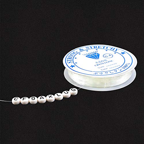Faxco 525 FT Jewelry Cord Elastic Bracelet Rope Crystal Beading Cords, Stretchy Bracelet String Crystal String Bead Cord for Bracelet, Beading and Jewelry Making (0.8mm) - Thumbnail 5
