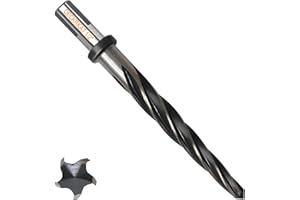 DECKRKAT 1/2" Reamer Drill Bit for Metal, M2 HSS Taper Reamer for Steel, Alloy, Wood, Plastic to Align, Enlarge Holes – 5-Spiral Flutes, 1/2" Non-Slip Shank, 12mm Car Reamer, Bridge Construction Reamer