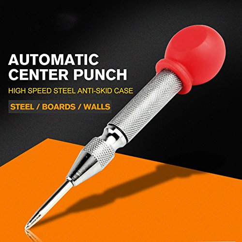HOEN 5" Automatic Center Hole Punch with Cushion Cap and Adjustable Impact (Sliver) - Thumbnail 6