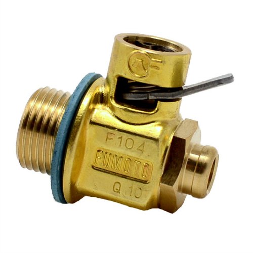 F104S: FUMOTO VALVE W/SHORT NIPPLE M18-1.5 THREADS
