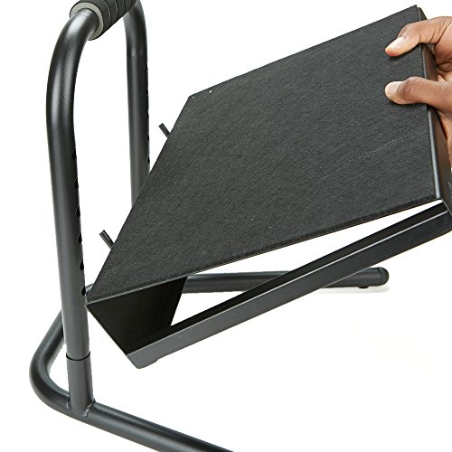 Mind Reader FTHEIGHTBLK Ergonomic Foot Rest, Height Adjustable Non