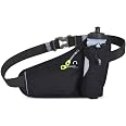 Hydration Running Belt With Water Bottle - Fanny Pack Sport Pouch For Jogging Hiking Travel