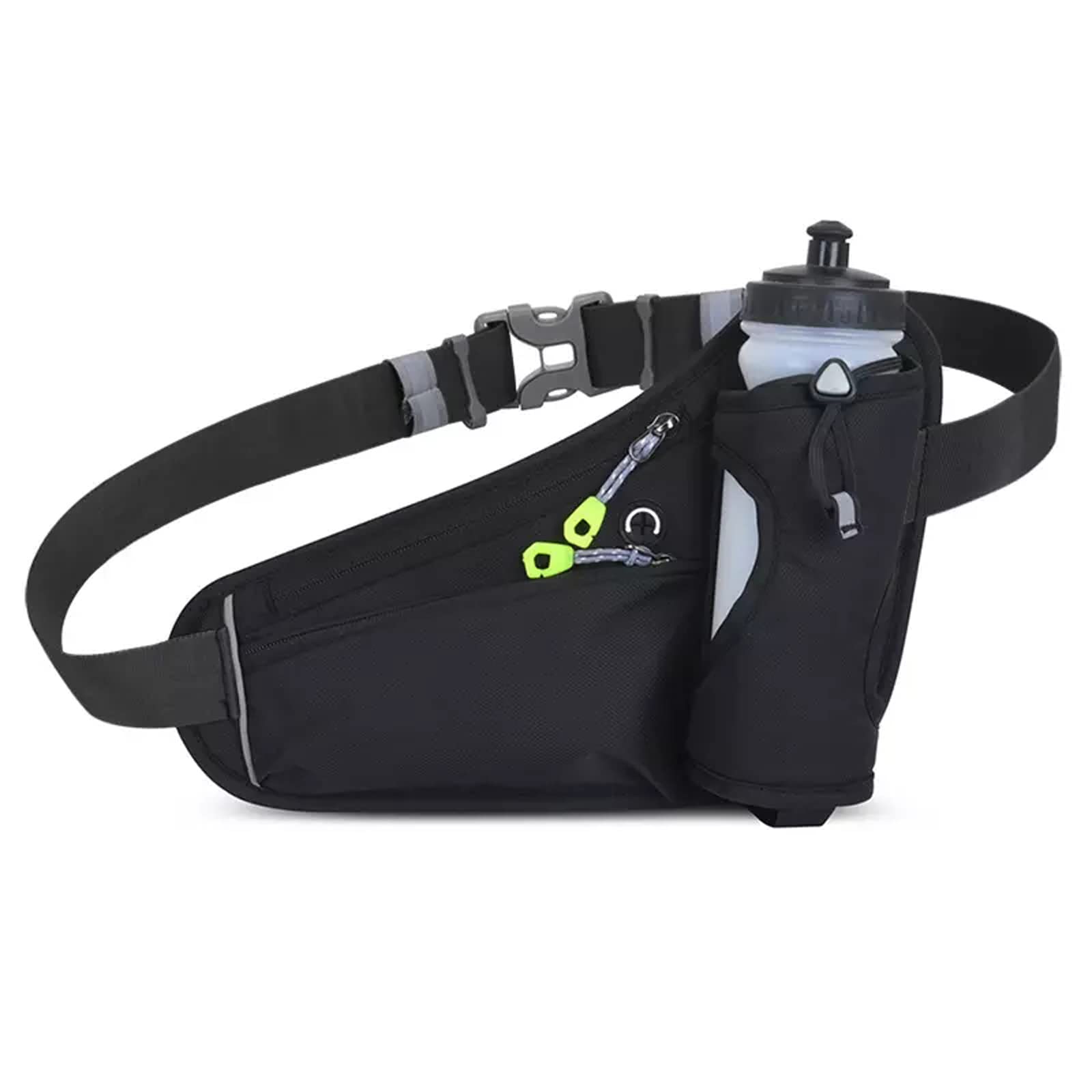 Photo 1 of HOTEMIA Fanny Pack with Water Bottle Holder, Hydration Running Belt for Men Women Adjustable Strap Waist Bag Suitable for Hiking Running Walking Jogging Camping(Bottle Not Included) (Black)