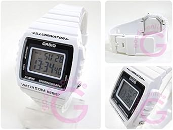 Amazon Co Jp Casio Casio W W 215h 1avdf A W215h A Basic Digital White X Black Index Mens Watch Watch Parallel Import Goods Wrist Watches