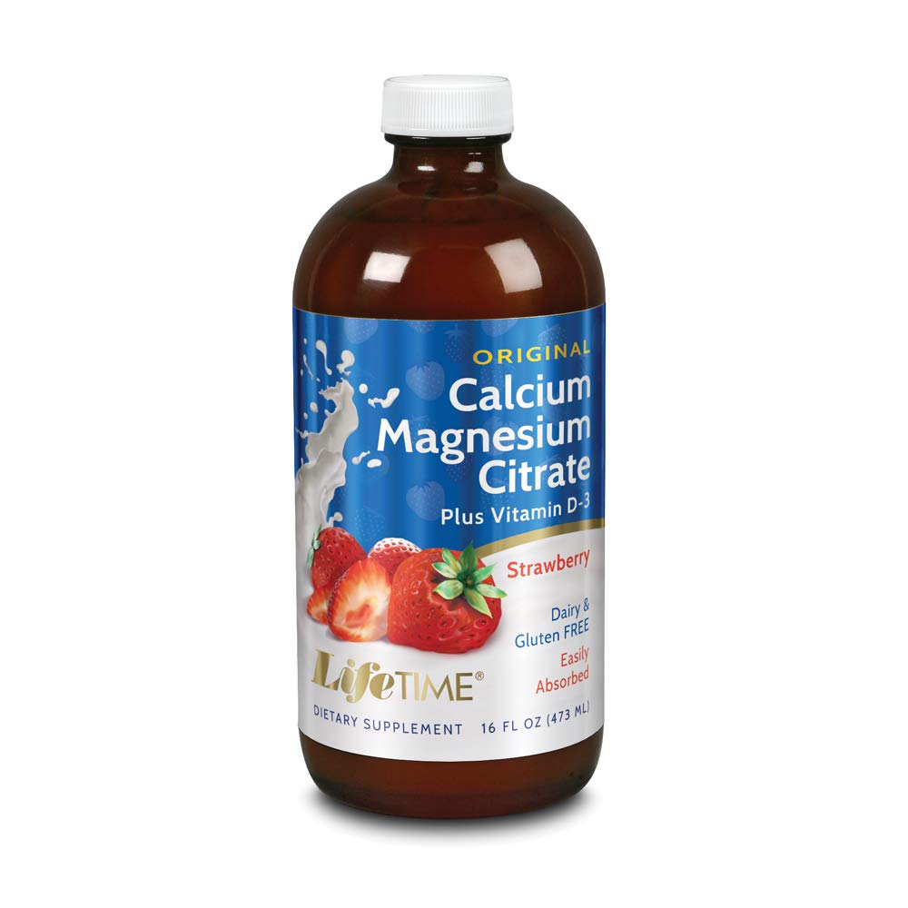 LifeTime Calcium Magnesium Citrate, Orange/Vanilla, 16