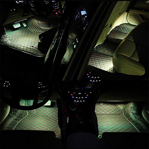 Car Led Strip Lights,Interior Car Lights,2pcs12LED Car Decoration Lights Strips For Car Ambient Light Interior Lighting (Sky blue)