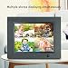 8 Inch Digital Photo Frame 1024X768 IPS Screen with Motion Sensor& Remote Control,Automatic Rotation/ 1080P Video Player/Calendar/Clock/Background Music for Photos/ MP3thumb 4