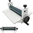 INTBUYING Manual Cold Laminator 14in Cold Roll Laminating Machine, All Metal Frame, 0.4in Max Laminating Thickness,Rubber Roller for Flim Cold Laminating