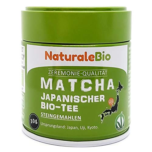 Matcha-Tee-Pulver-Bio - Ceremonial Grade - Original Green Tea aus Japan. Grüntee-Pulver Matcha Zeremonie-Qualität…