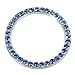 Bling Car Decor Crystal Rhinestone Car Bling Ring Emblem Sticker, Bling Car Accessories for Auto Start Engine Ignition Button Key & Knobs, Bling for Car Interior, Unique Gift for Women (Blue)