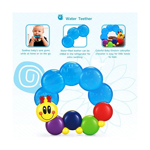 EastSun-Baby-Musical-Instruments-Sensory-Toy EastSun Sensory toys for Babies - Rattle Toy Set with Maracas, Sand Eggs, Tambourine for Musical Instrument Early…