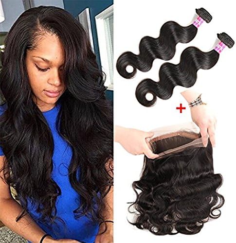 Brazilian Body Wave with 360 Frontal 8A Brazilian Virgin Hair 360 Lace Frontal with Bundles Body Wave Human Hair with Closure