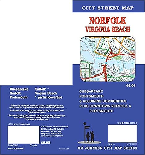 Norfolk / Virginia Beach / Chesapeake / Portsmouth, Virginia Street Map