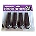Door Stops That Work Great on All Surfaces from SuperiorMaker 4 Pack of Black Stylish Rubber Flexible Door Stoppers - Door Stops Rubber Best for Non-Scratching - Modern Door Stops Wedges Design