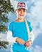 Disney® Frozen Frozen Girls' Elsa Braid Baseball Hat - Blue/White-Hats-Elsa Frozen, Anna Frozen-100% Cotton-Guaranteed!