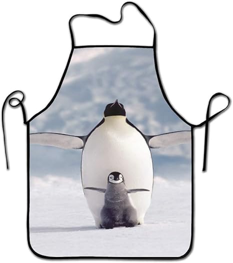 Amazon キッチン女性エプロン面白い大人のエプロン男性女性のための面白いエプロン ペンギンの母親と赤ちゃん 72 X 52 Cm エプロン オンライン通販