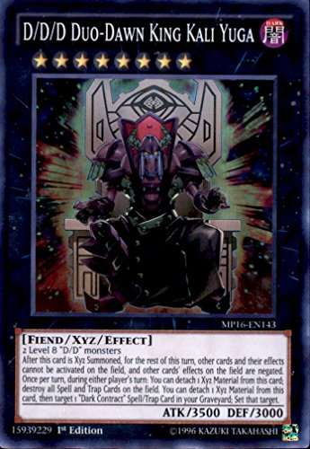 Yu-Gi-Oh! - D/D/D Duo-Dawn King Kali Yuga (MP16-EN143) - Mega Pack 2016 - 1st Edition - Super Rare