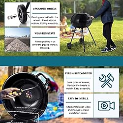 Joyfair 22-inch Kettle Charcoal Grill with