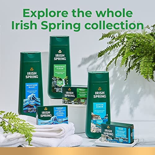 IRISH SPRING ORIGINAL MOISTURIZING BODY WASH FOR MEN, 24-HOUR FRESH, FACE AND BODY WASH, BIODEGRADABLE INGREDIENTS, PARABEN FREE, COOL FRESH SCENT, 30 FL OZ PUMP BOTTLE
