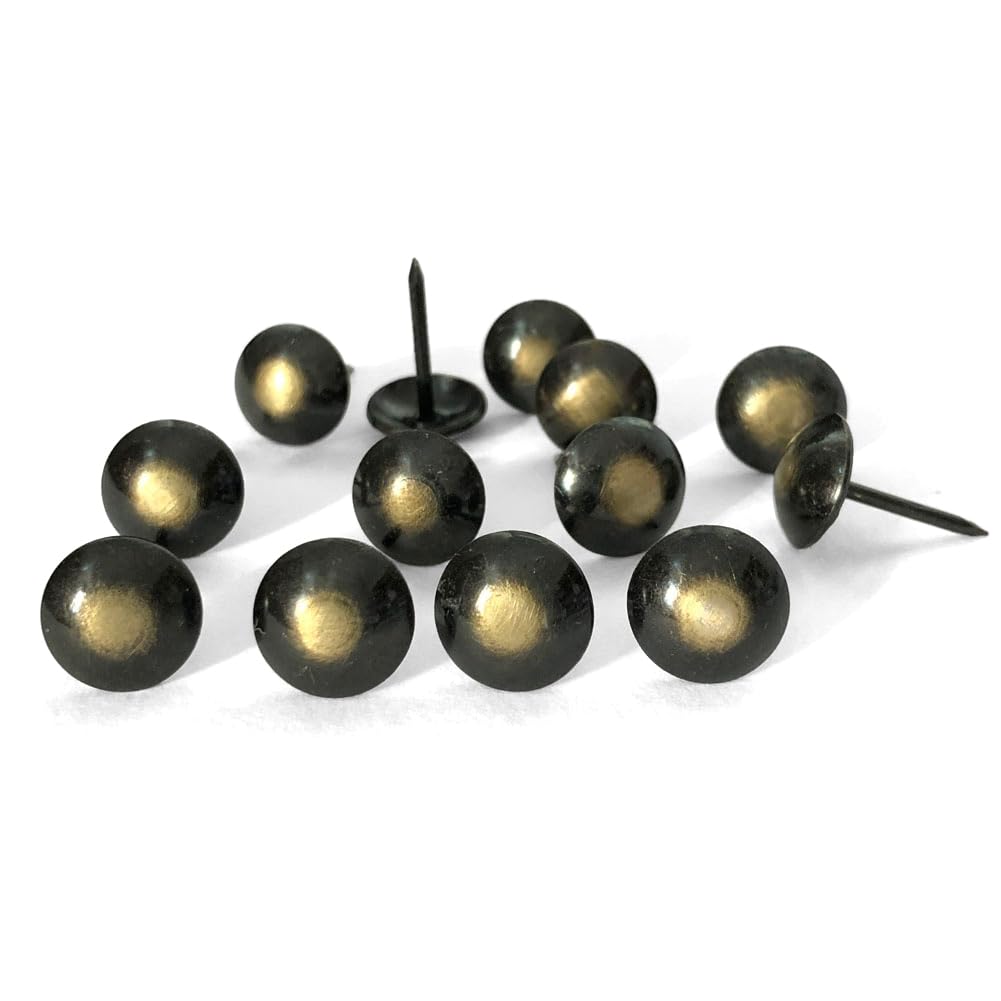500pcs a lot: D11mmxL17mm Antique Bronze Sofa Upholstery Tacks Wooden Furniture Decorative Tacks Hobnail Thumb Nails Home DIY Upholstery Nails(Bronze)