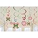Candy Cane 12 Piece Hanging Swirls