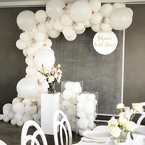 36 Inch Giant Balloons White Balloons(Premium Helium Quality), 6 Pack 36'' Large Latex Balloons for Photo Shoot/Birthday/Wedding Party/Festivals/Event Decorations ...