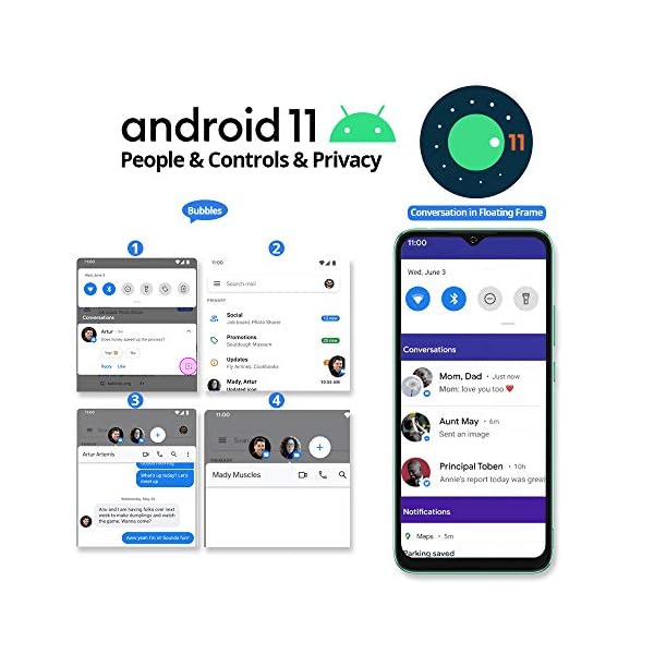 Mobile-Phone-Blackview-A70-Smartphone-SIM-Free-Android-11-Phone-Unlocked-5380mAh-Battery-6517-inch-HDScreen-Octa-Core-3GB-RAM-32GB-ROM-13MP-Triple-Camera-Dual-SIM-phone-Green Blackview Android 11 Mobile Phones Sim Free Unlocked, A70 (2021) 5380mAh 4G Dual Sim Phone, 3+32GB/256GB Extension, 13MP…