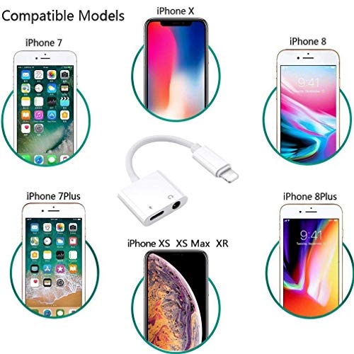 image for turelar Headphone Adapter Cable for iPhone Headphones Splitter Adapter