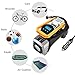 ulikit Portable 12V DC Air Compressor Pump,Auto OFF 120W Tire Inflator W Emergency Led Light 9 FT Cable Car,Bicycle,Motorcycle,Basketball