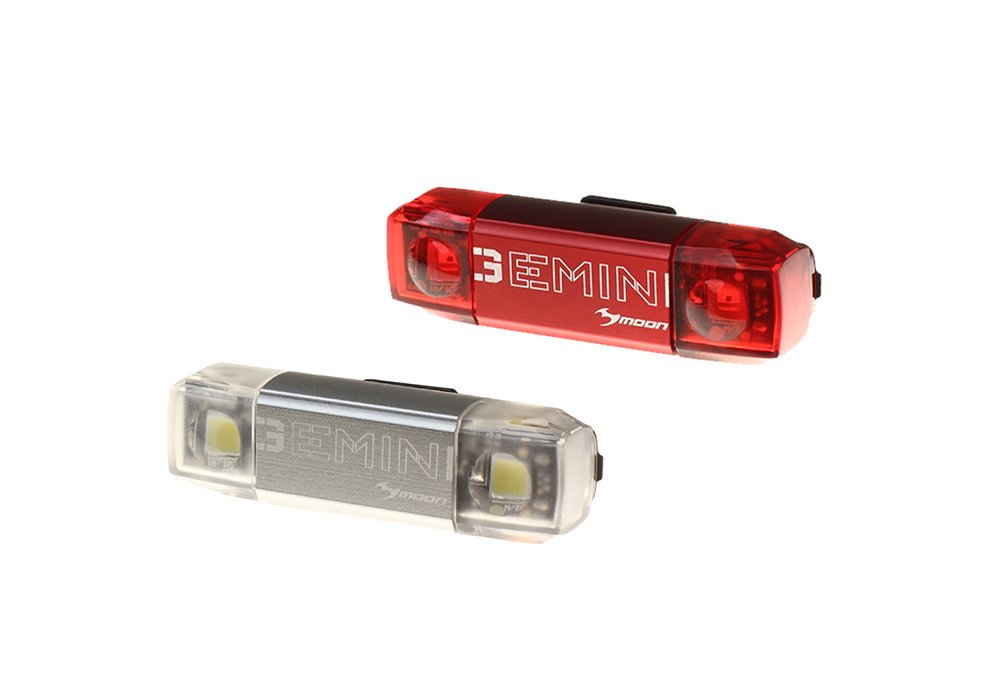 Moon - Gemini Front and Rear Rechargeable Bike Light Set