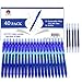 ChicRosa 40 Pack Blue Gel Pens, Retractable Medium Point Gel Ink Pens Smooth Writing for School Office Home, Comfort Grip(20 Pens with 20 Refills) (Blue) (Blue)