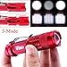 Your supermart Mini 1200LM CREE Q5 LED Zoomable 3 Modes Flashlight Hiking Torch Lamp Red