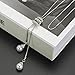 Lavany Women's Necklace Pendant, Luxury Long Necklace Sweater with Crystal Pearls Pendant Charm for Women (Silver)