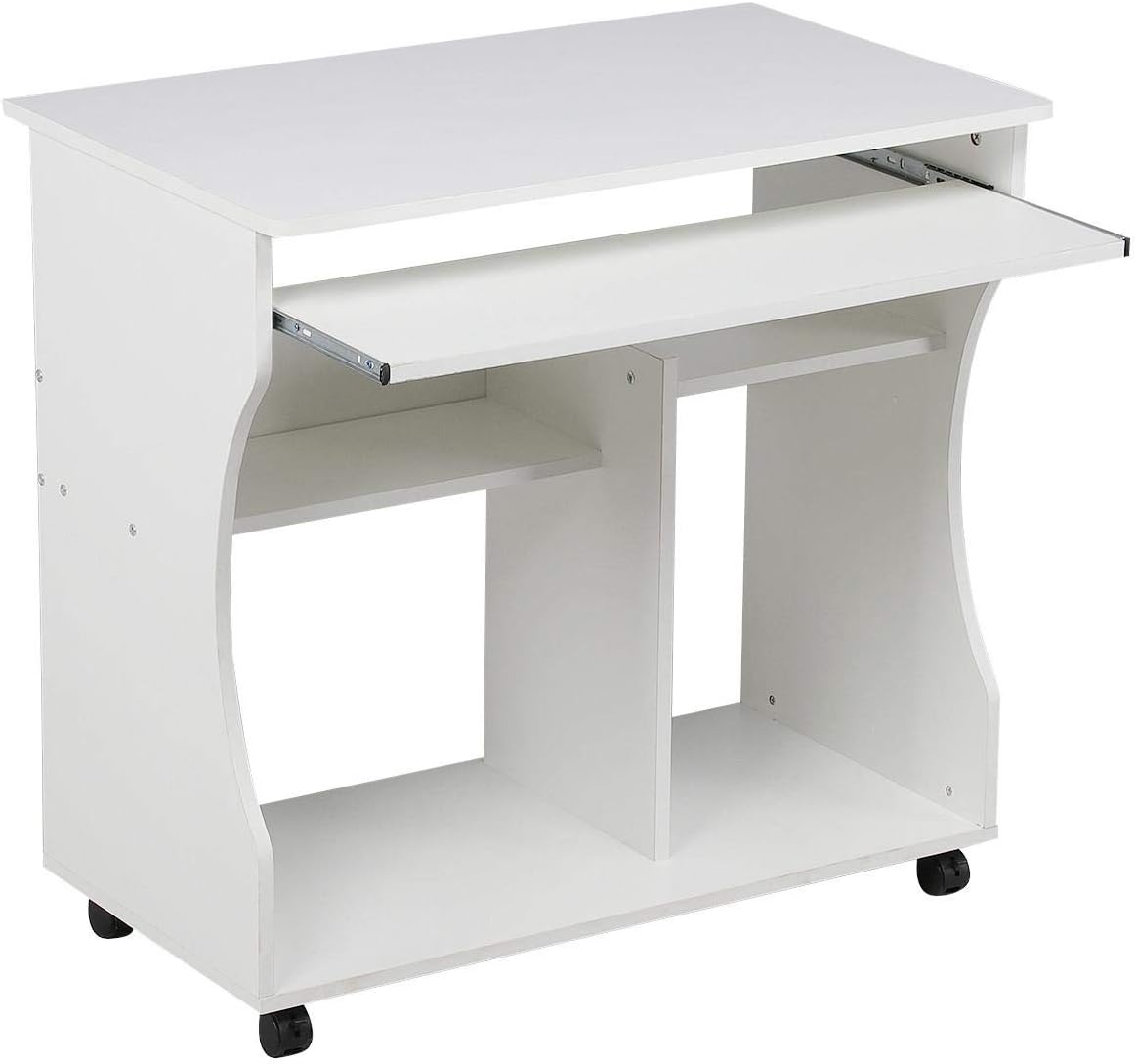 Yaheetech Wood Small Computer Desk PC Laptop Workstation with Sliding