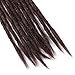 DAIRESS 10 Strands 22Inches Synthetic Dreadlock Extensions Single Ended Crochet Dreads Extension Reggae Hair Dread Locks Hippie Hair Extensions (#4 Medium Brown)