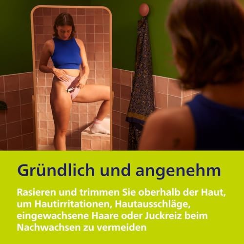 OneBlade Intimate, Intimrasur, Trimmen & Rasieren mit extra Hautschutz, Für eine gründliche und angenehme Rasur – ohne komplett glatt zu rasieren, Modell QP1924/28