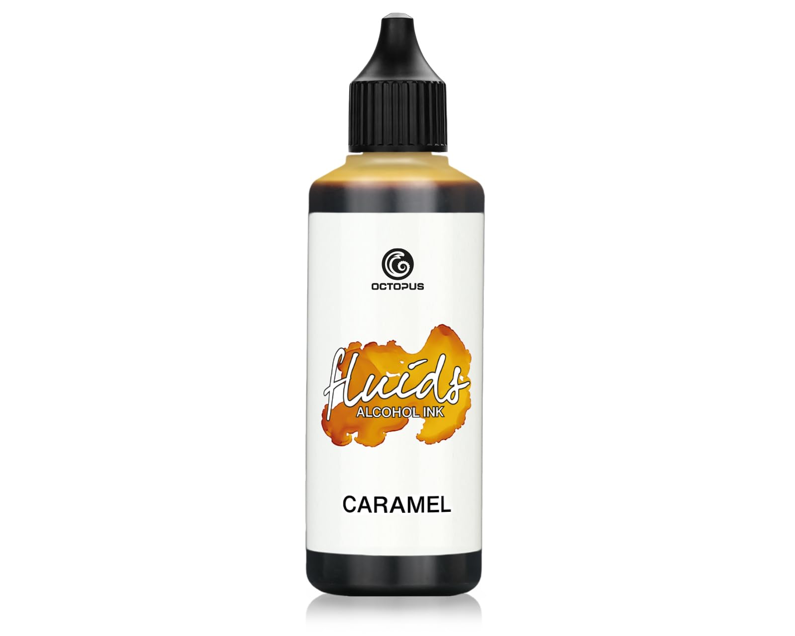 100 ml Fluids Alcohol Ink Caramel for Fluid Art and Resin, Brown