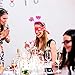 48 Pieces Rose Gold Hen Party Paper Straws with Team Bride Flags Team Bride Straws Hen Party Straws Rose Gold Straw Bridal Shower Paper Straws Bachelorette Accessories Bridal Party Tableware
