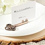 Vintage Inspired Skeleton Key Place Card Holders - Set of 6