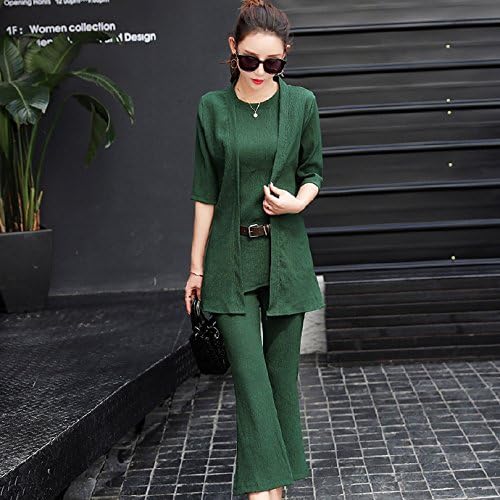 Amazon 姫洋服 Ol制服 韓国風 夏服 通勤着 17新品 緑 服 ファッション小物 通販